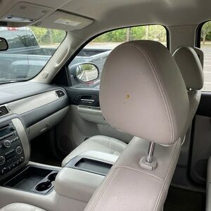 2 Leather Headrest Cover for truck Seat - Light Gray2011-12 GMC Sierra